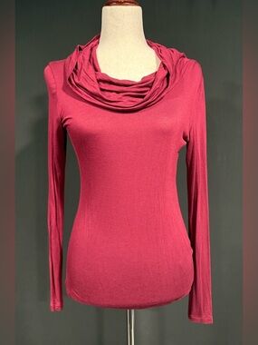 H&M Women’s Burgundy Cowl Neck Top